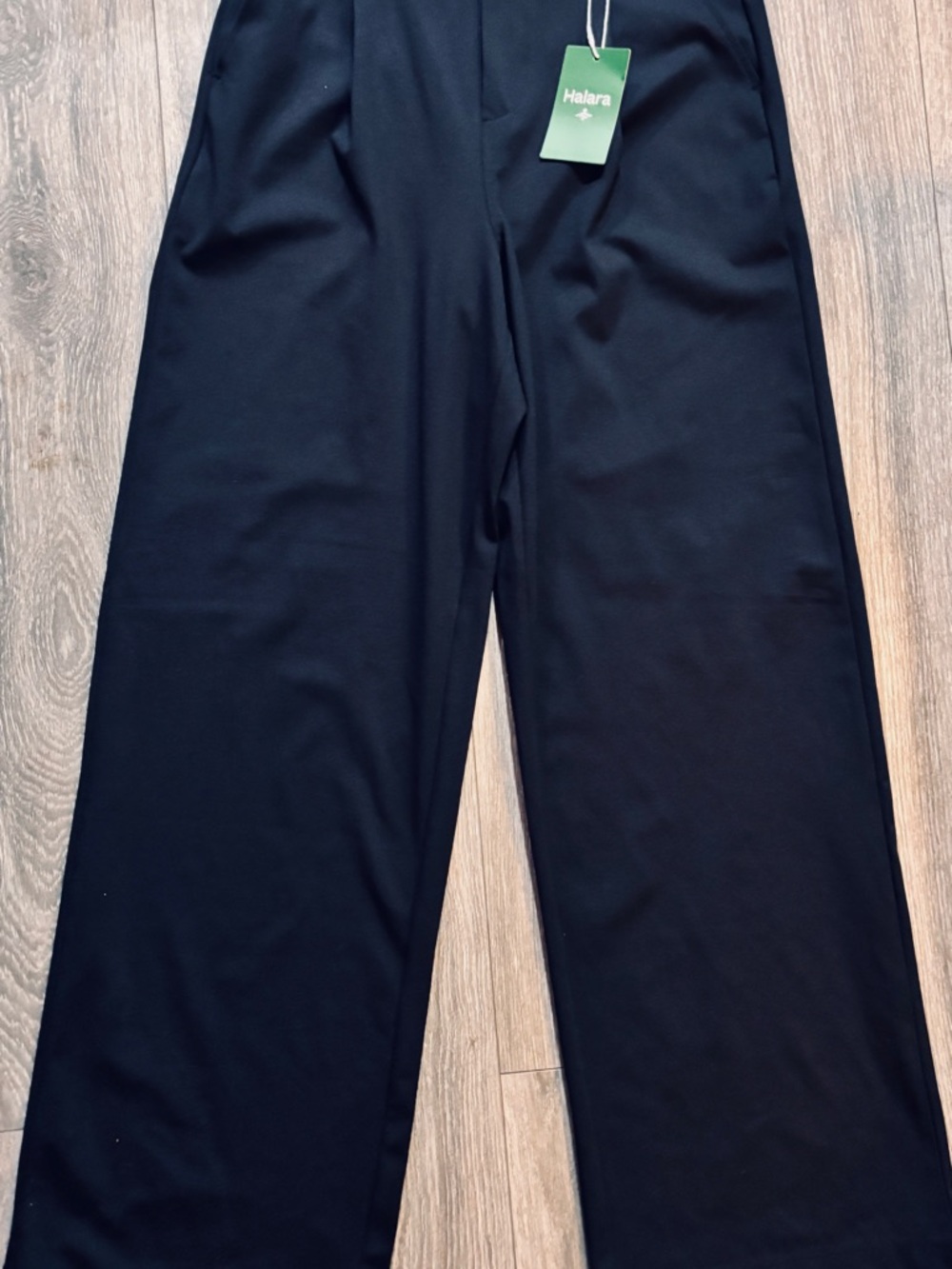 HALARA Black Boot Cut Wide-Leg Women's Pants as S tall